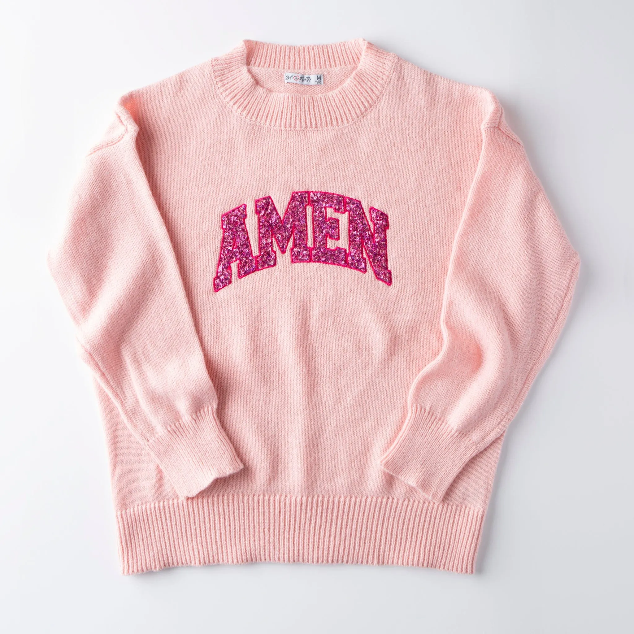 Amen Fluffy Sequin Sweater