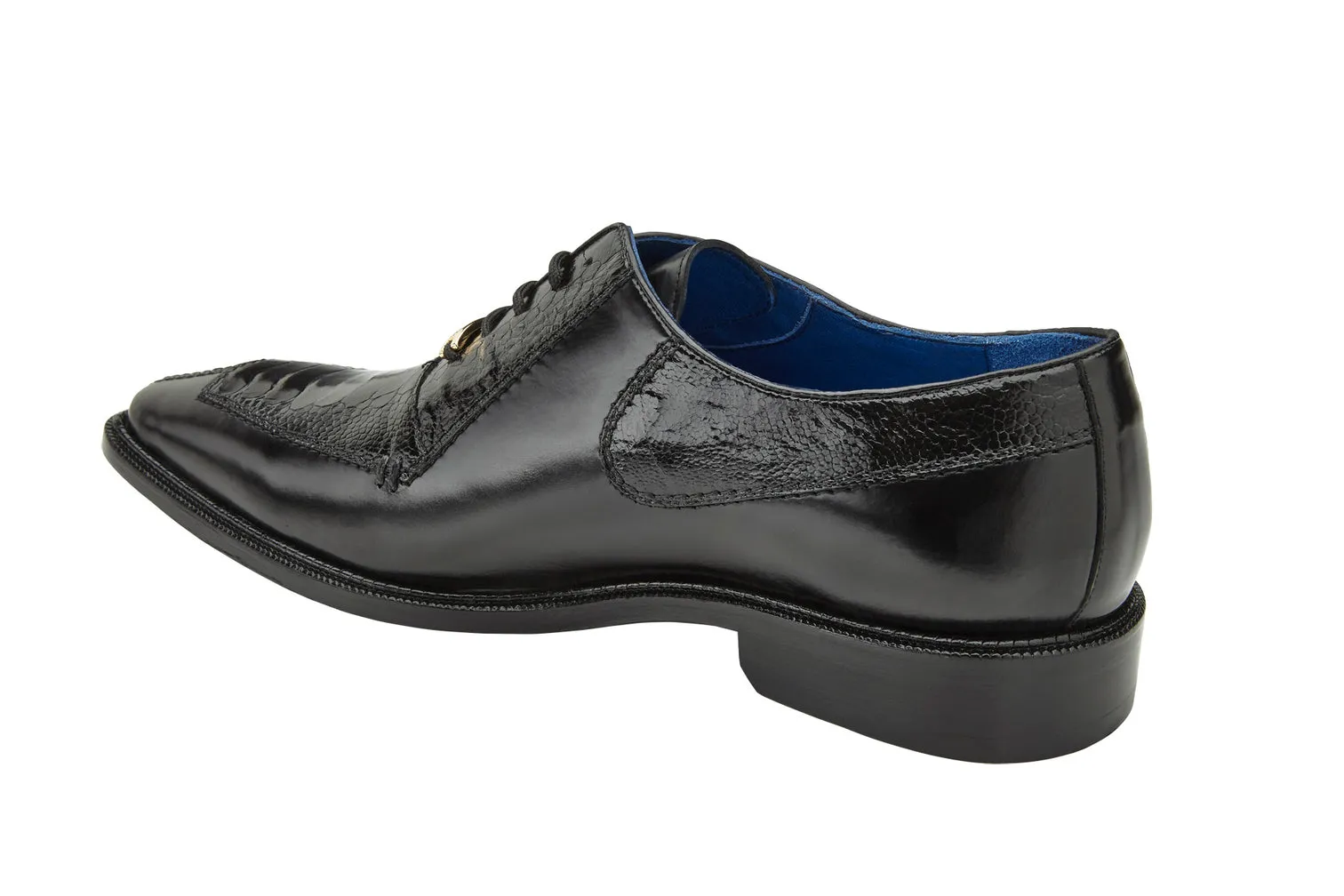 Belvedere - Biagio, Genuine Ostrich Leg and Italian Calf Dress Shoe - Black - B13