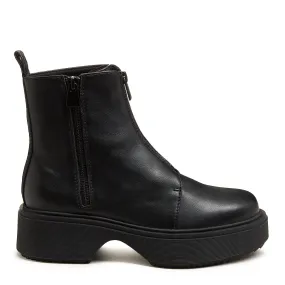 Blaze Black Zipper Chelsea Boot