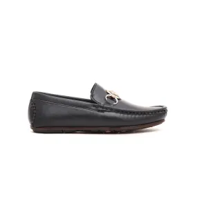 Boys Black Formal Moccasin KD0396