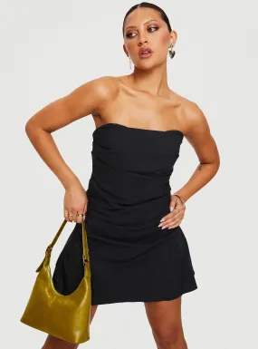 Bradwell Strapless Mini Dress Black Petite