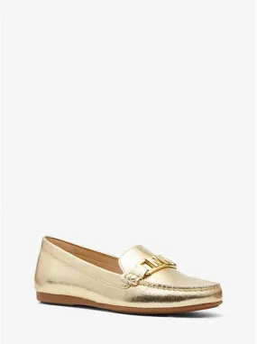 Camila Metallic Faux Leather Moccasin