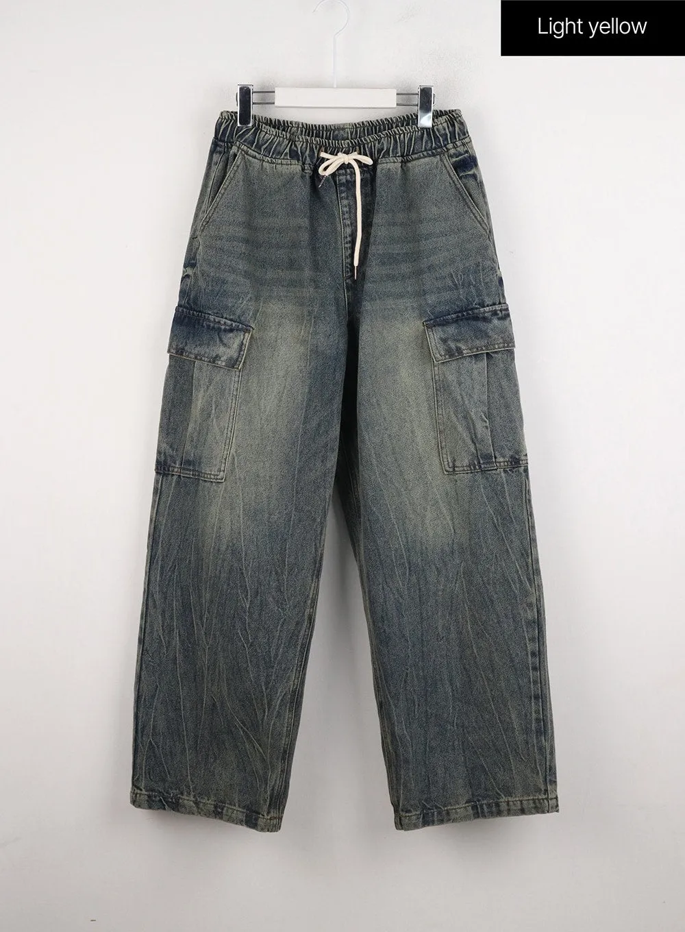 Cargo Wide Leg Jeans ID306