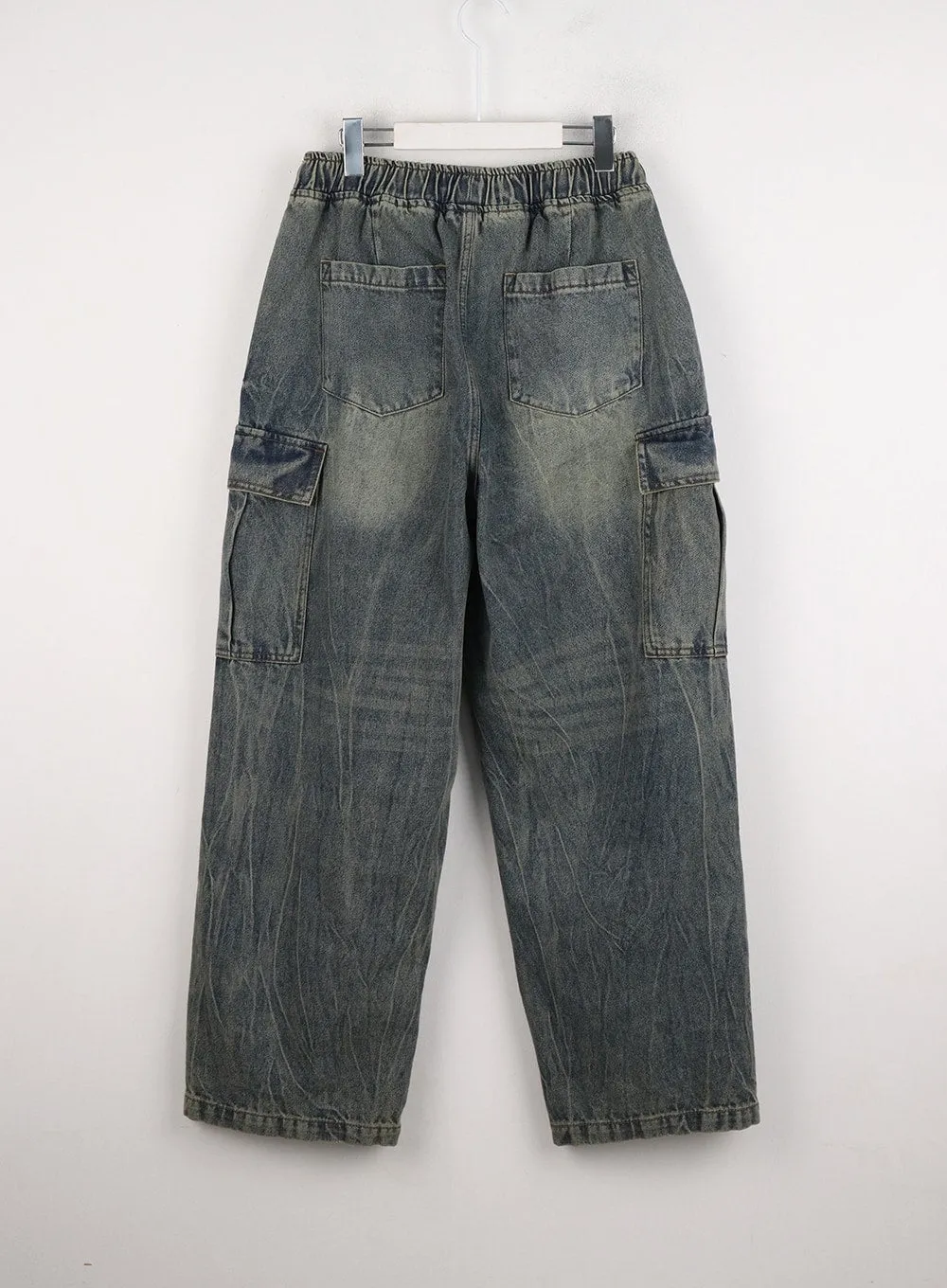 Cargo Wide Leg Jeans ID306