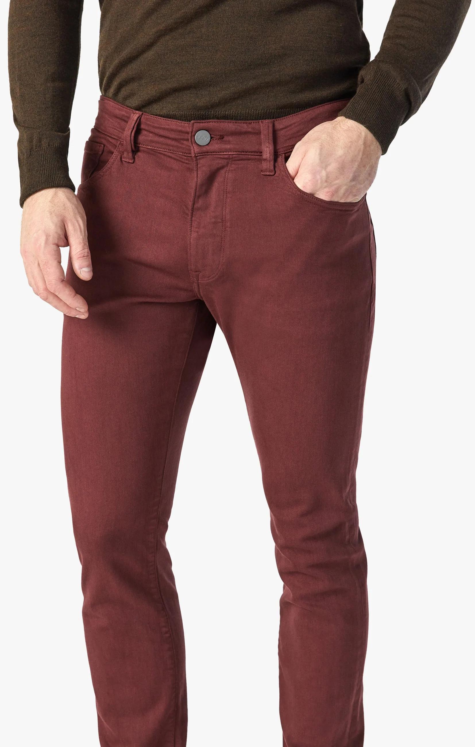 Courage Straight Leg Pants In Rum Raisin Comfort