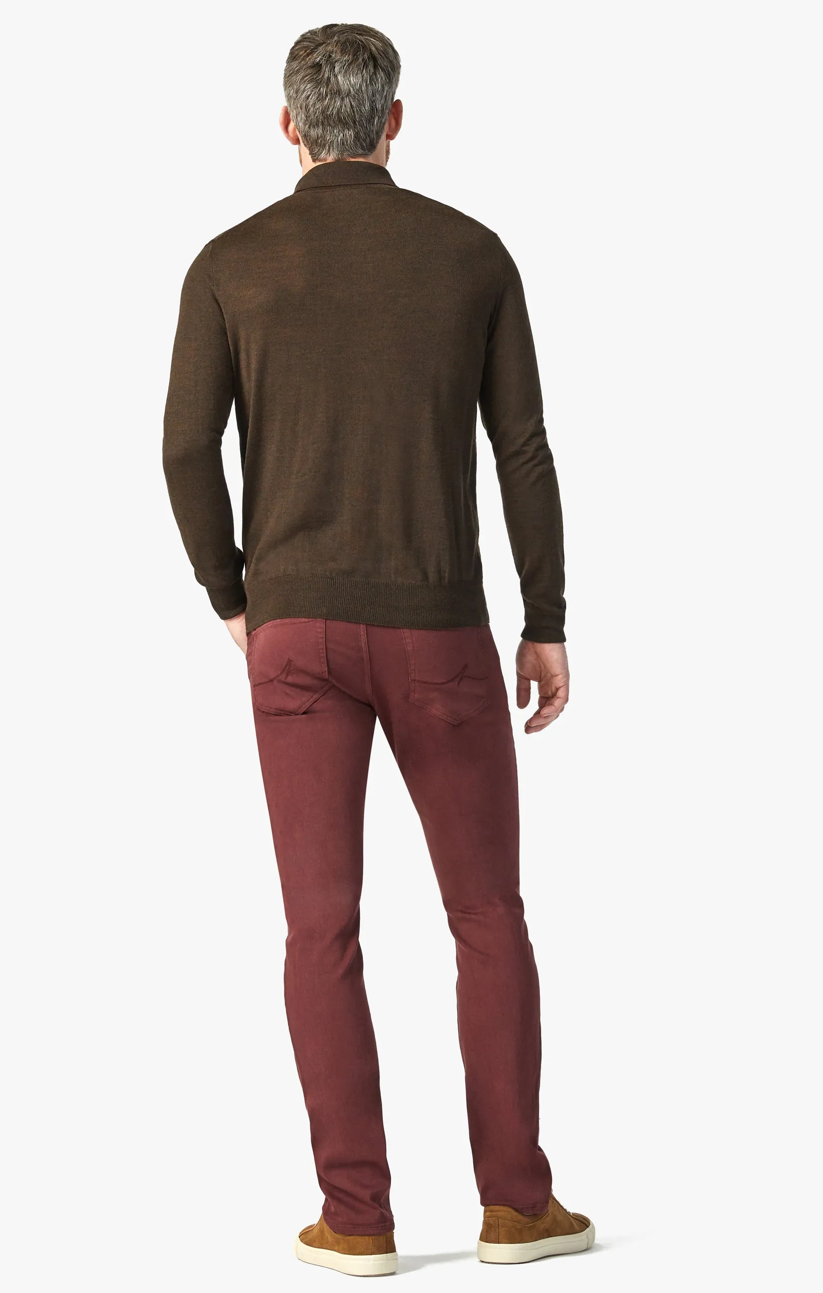 Courage Straight Leg Pants In Rum Raisin Comfort