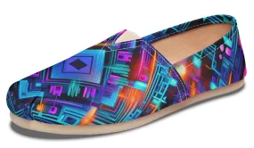 Cyan Convergence Casual Slip on Shoes