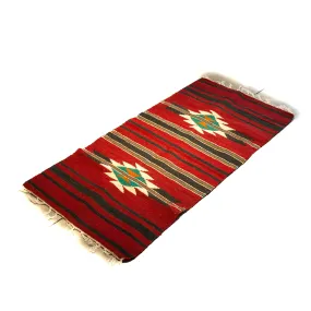 Egyptian Cotton Kilim - 2 M x 0.7 M - Maroon