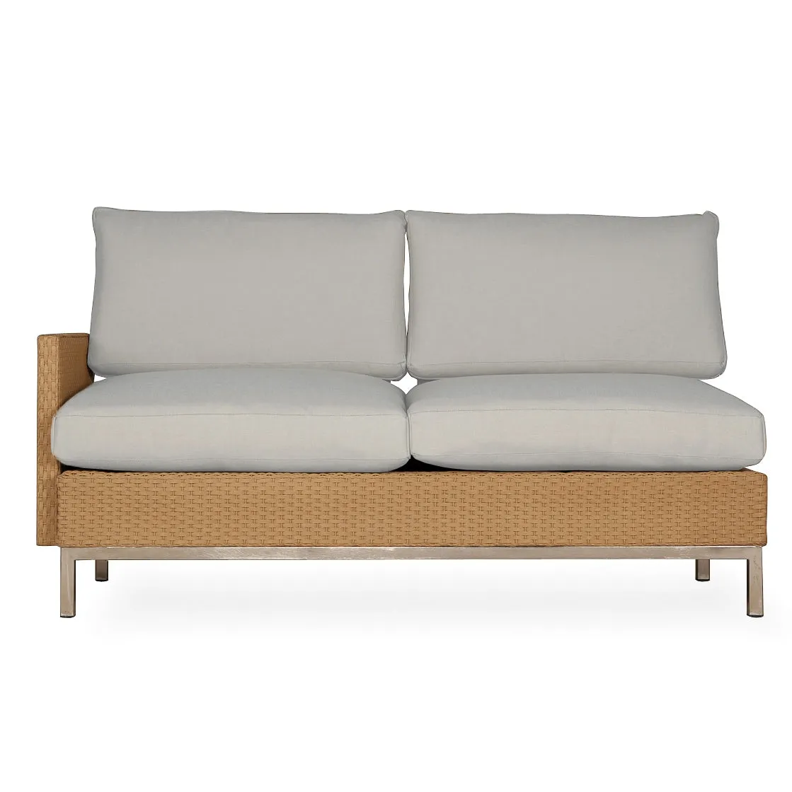 Elements Right Arm Settee with Loom Arm and Back