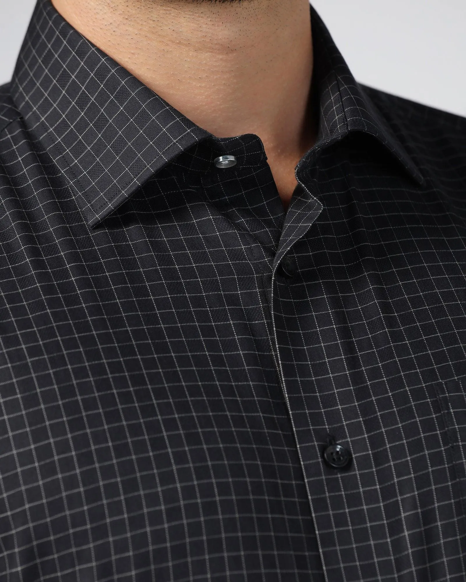 Formal Black Check Shirt - Watson