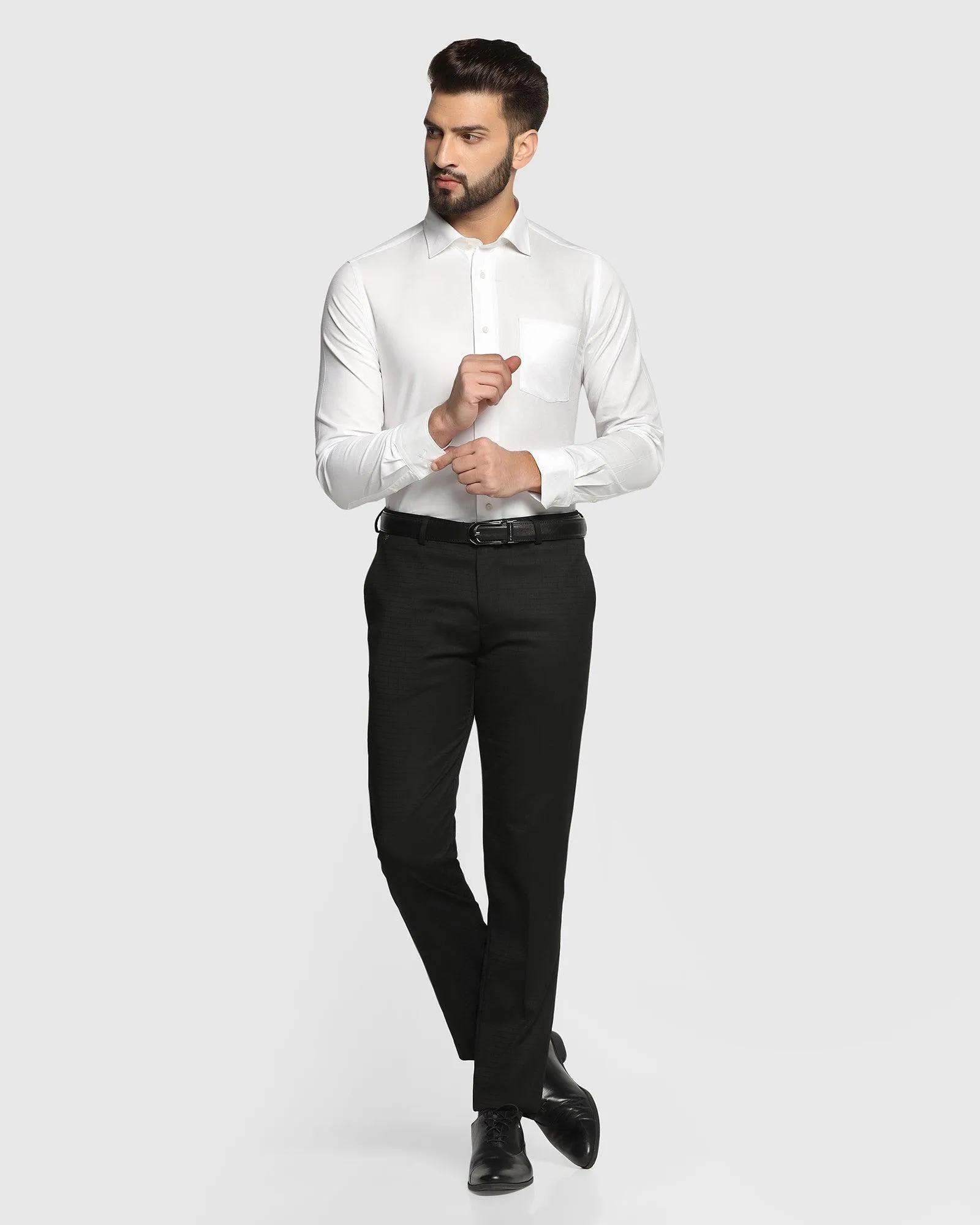 Formal White Textured Shirt - Warren