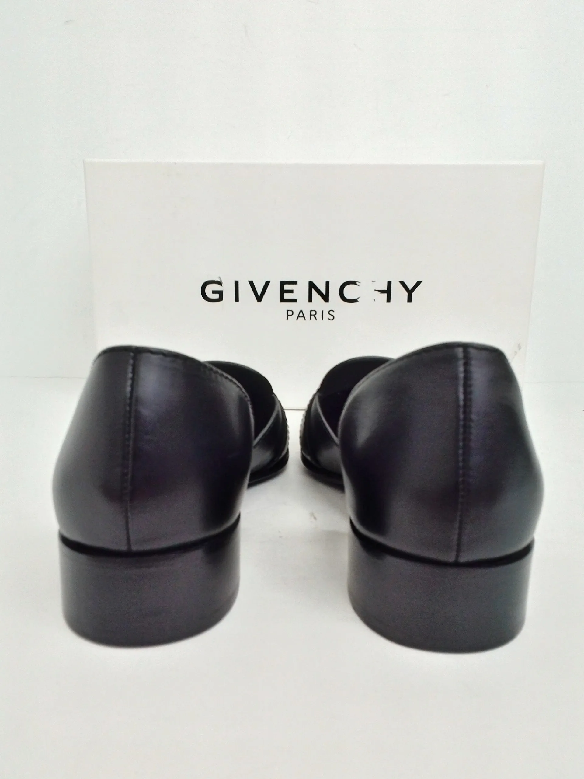 GIVENCHY Women's Eden Loafer Black Leather Size 37.5