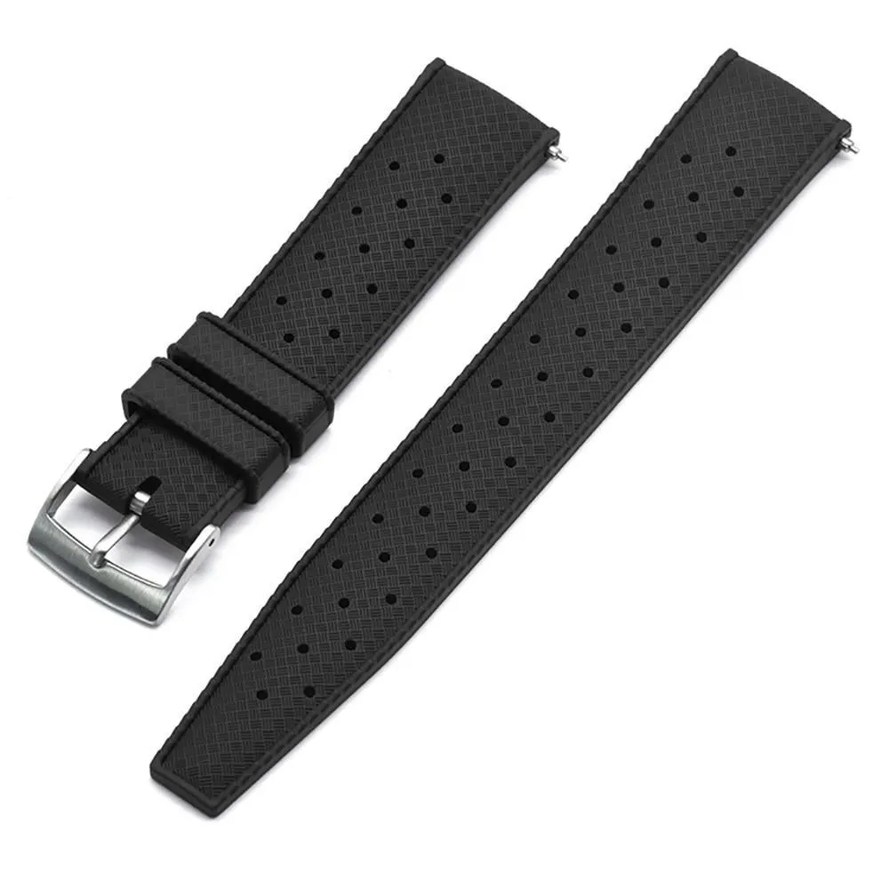 Hans Tropic Rubber Watch Strap With Tang Buckle