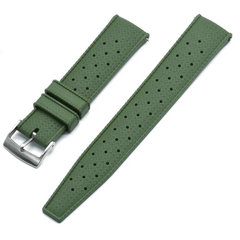 Hans Tropic Rubber Watch Strap With Tang Buckle