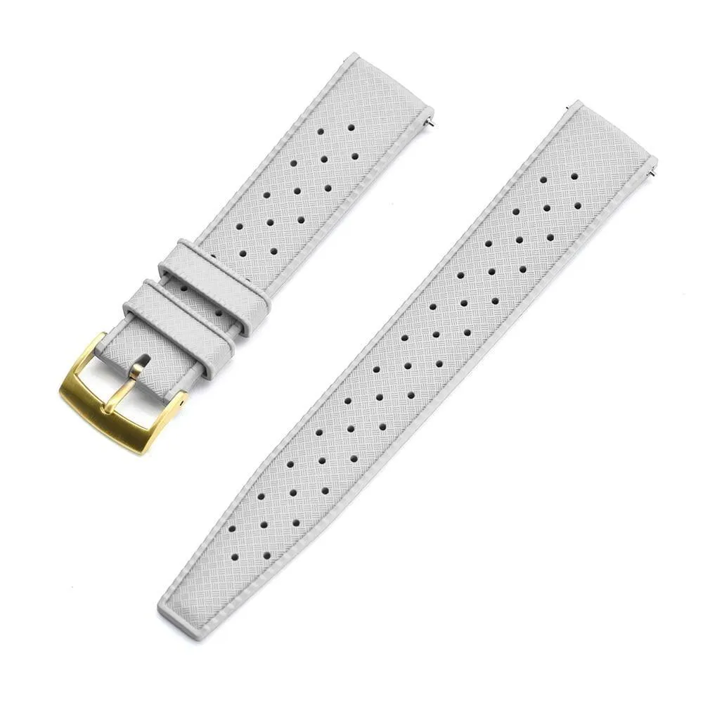 Hans Tropic Rubber Watch Strap With Tang Buckle