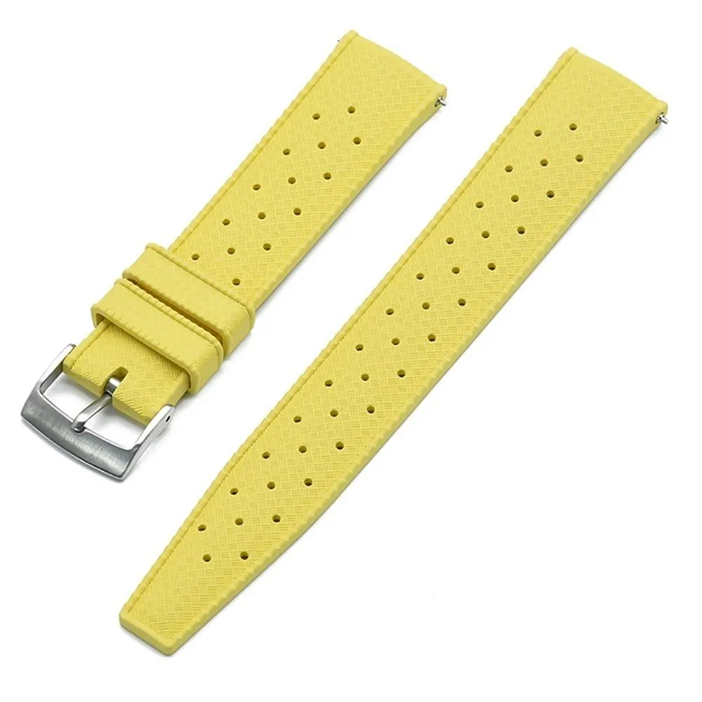 Hans Tropic Rubber Watch Strap With Tang Buckle