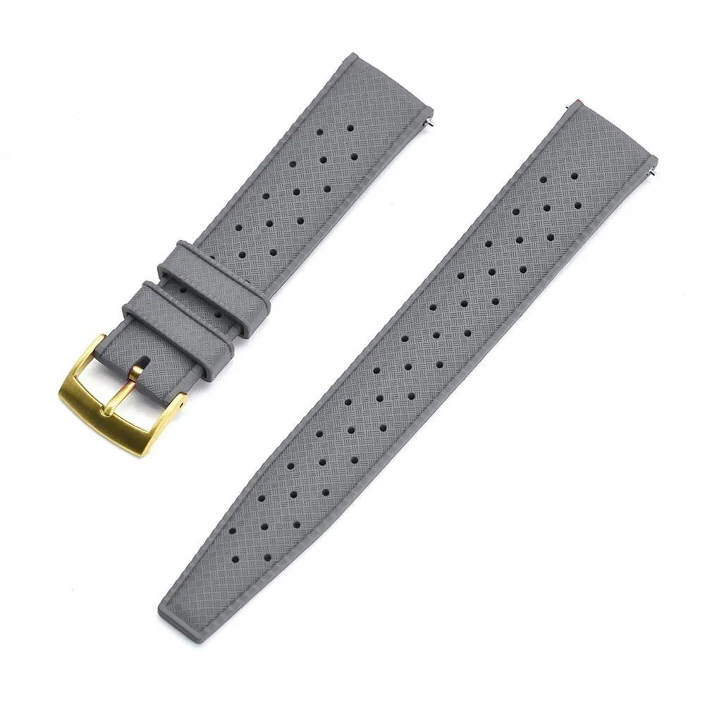 Hans Tropic Rubber Watch Strap With Tang Buckle