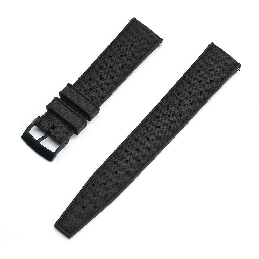 Hans Tropic Rubber Watch Strap With Tang Buckle