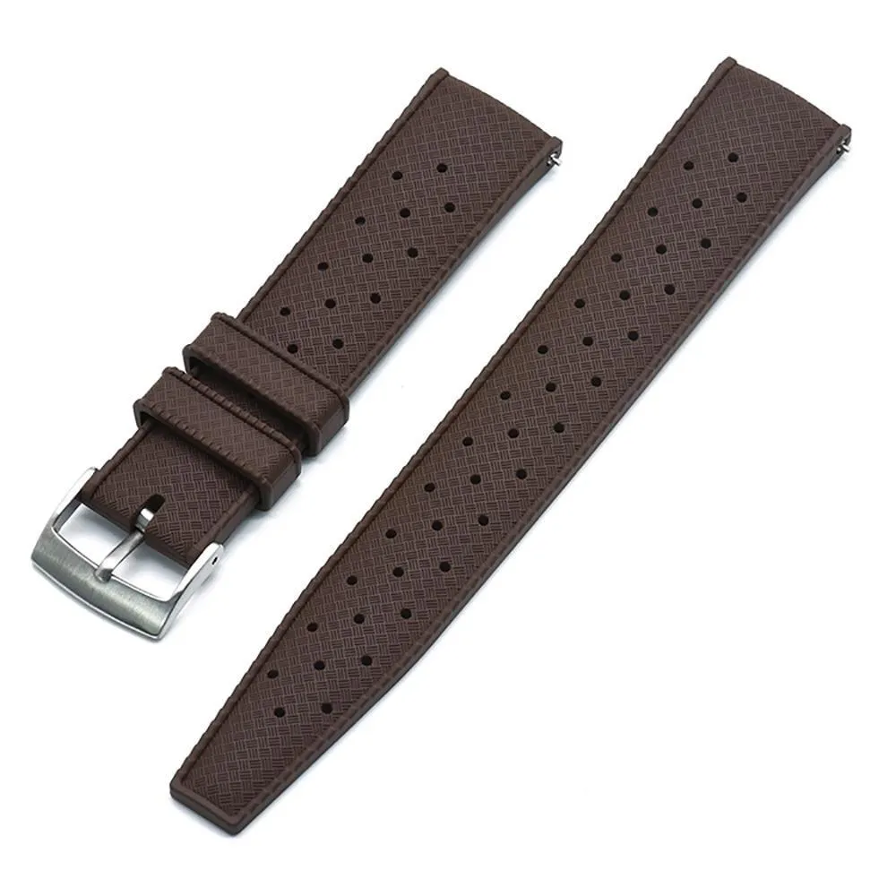 Hans Tropic Rubber Watch Strap With Tang Buckle