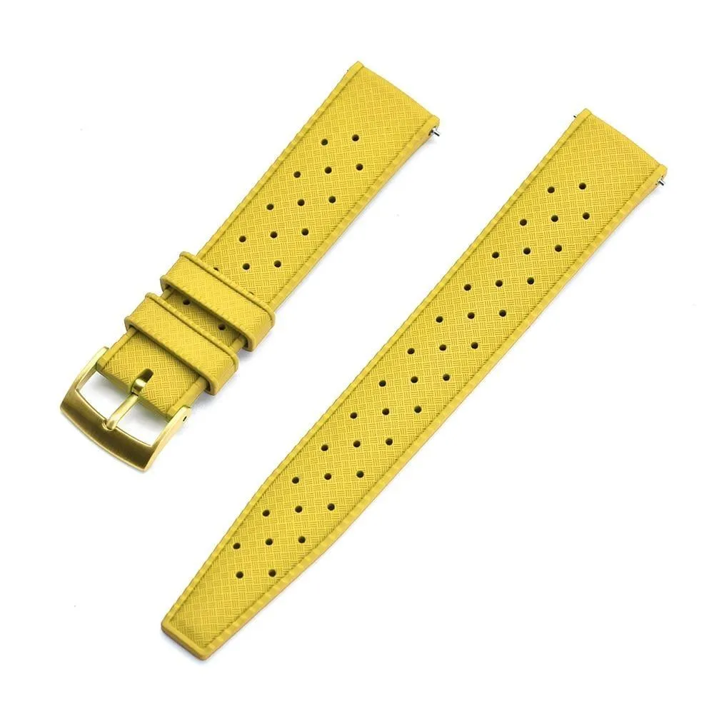 Hans Tropic Rubber Watch Strap With Tang Buckle