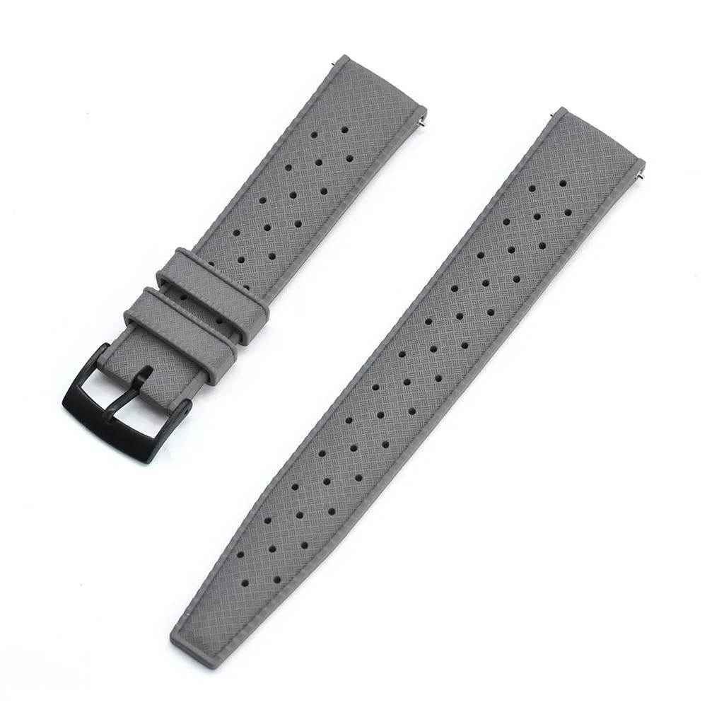 Hans Tropic Rubber Watch Strap With Tang Buckle