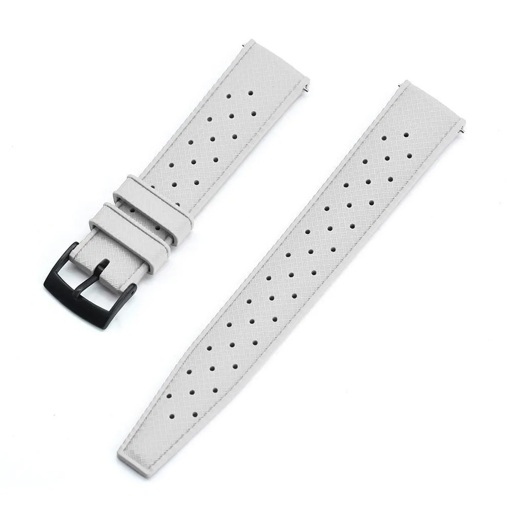 Hans Tropic Rubber Watch Strap With Tang Buckle