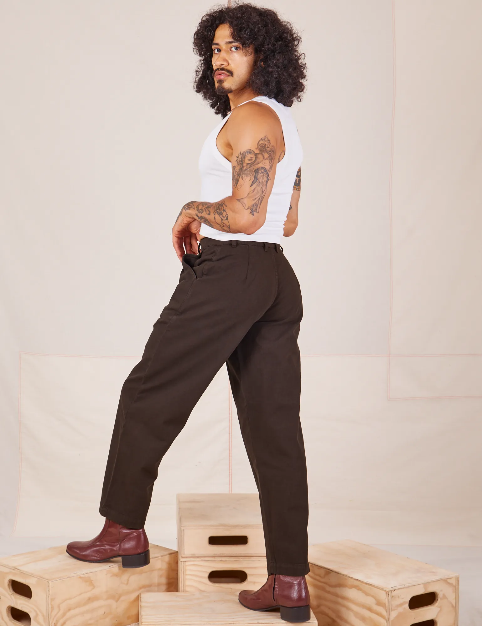 Heavyweight Trousers - Espresso Brown