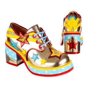 Irregular Choice Womens Justice League Amazonian Warrior Heeled Shoe