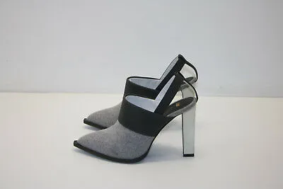 Karen Gallo 'Bryce' Slingback Pump Gray and Black - Pre-Owned