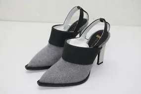 Karen Gallo 'Bryce' Slingback Pump Gray and Black - Pre-Owned