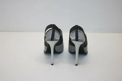 Karen Gallo 'Bryce' Slingback Pump Gray and Black - Pre-Owned