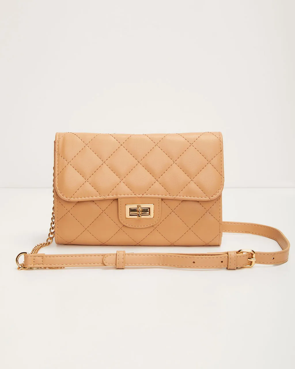 Landry Quilted Faux Leather Crossbody Bag