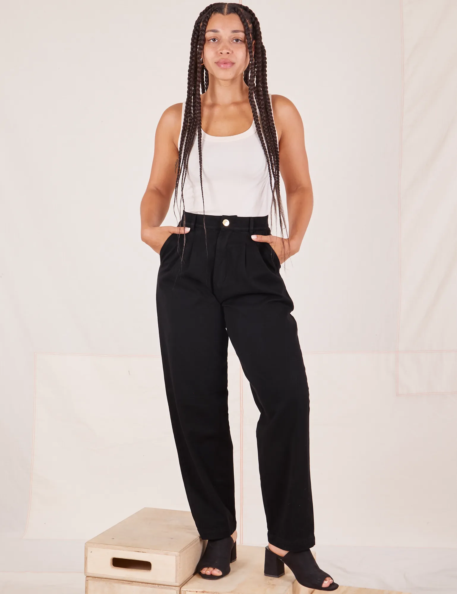 Organic Trousers - Basic Black