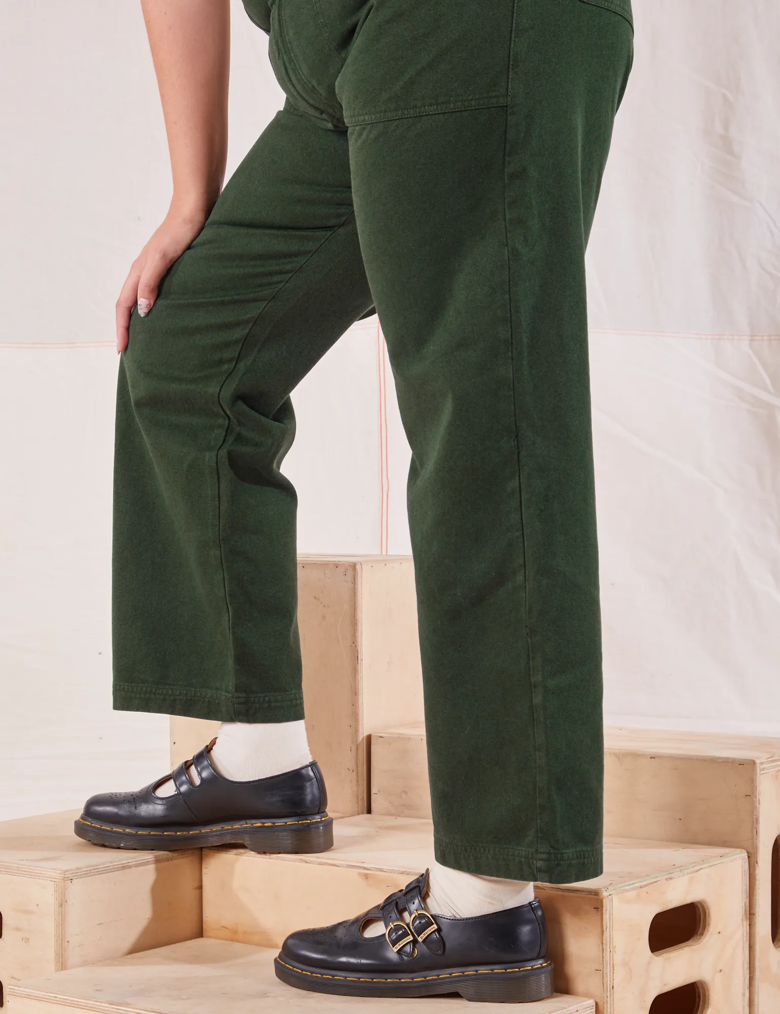 Organic Work Pants - Swamp Green