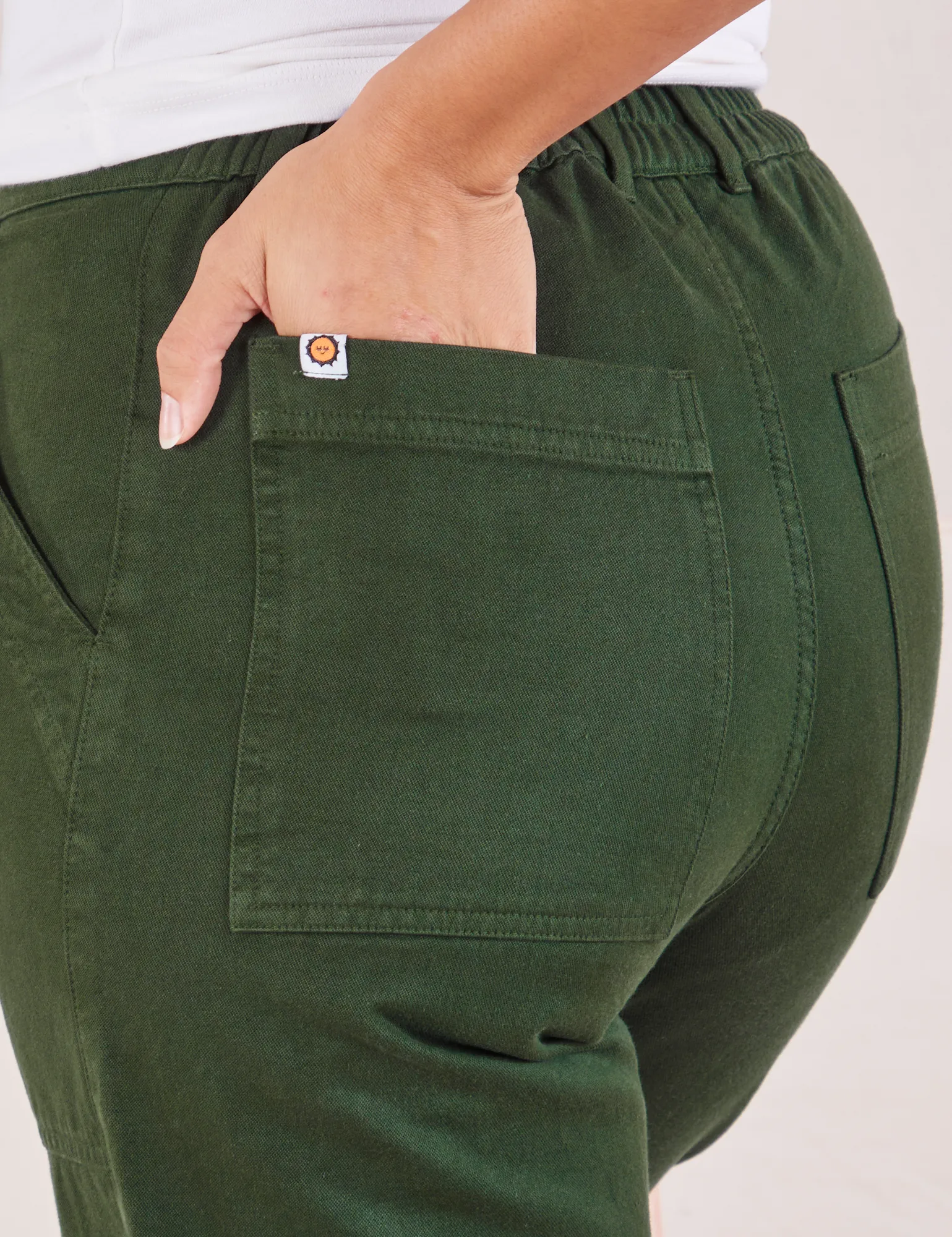 Organic Work Pants - Swamp Green