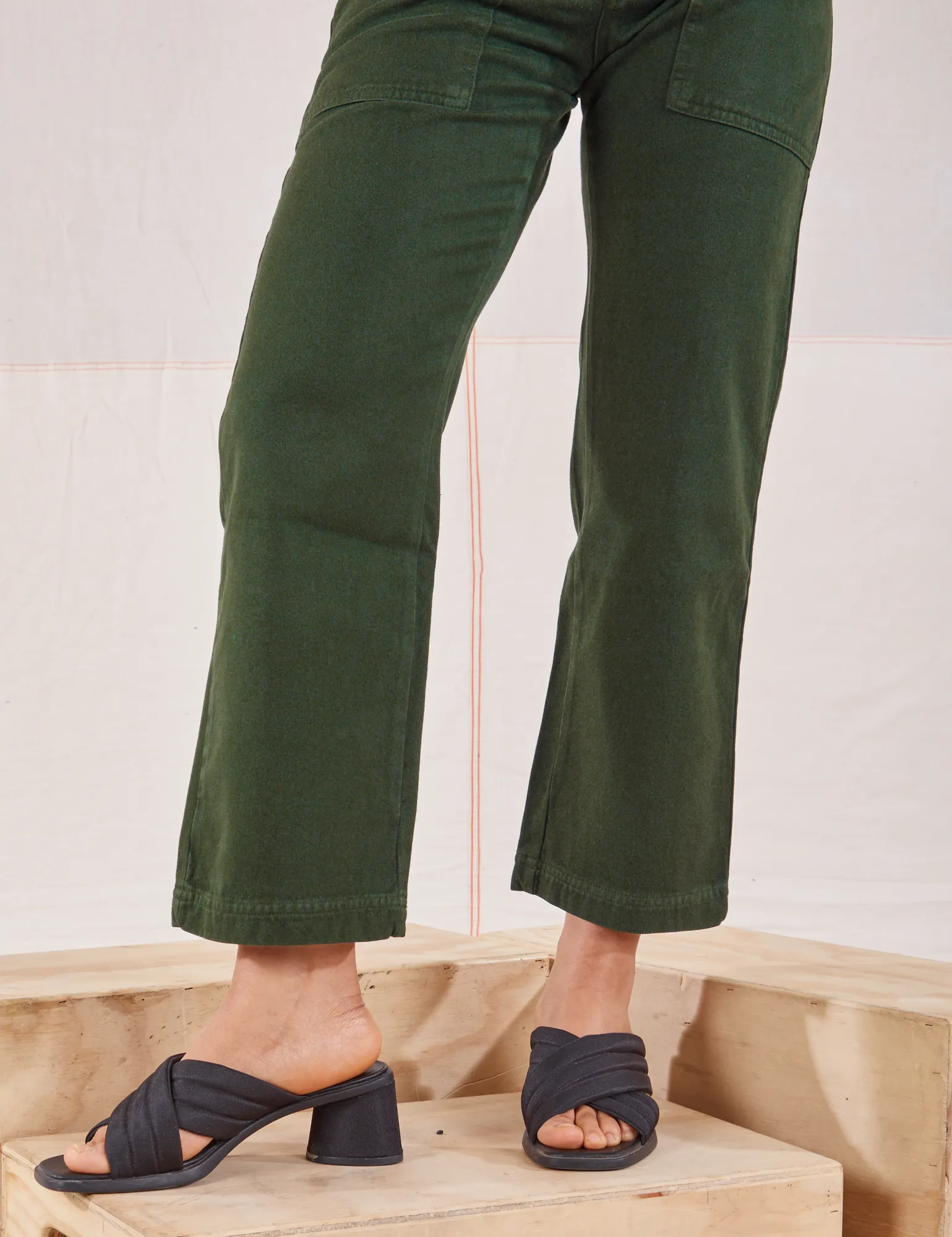 Organic Work Pants - Swamp Green