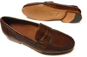 Studio Belvedere Loafer - Brown Ostrich/Deer