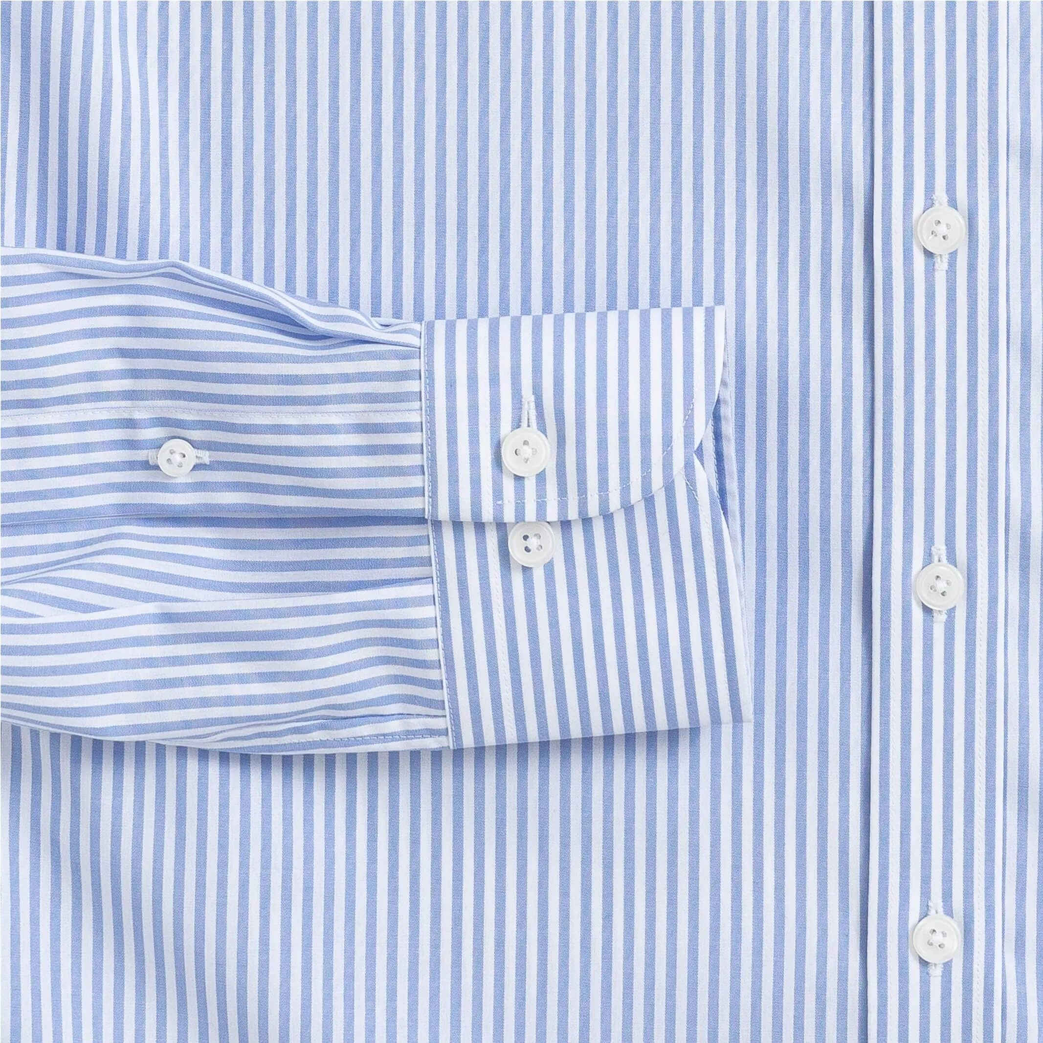 The Blue Wheeler Non Iron Stripe Custom Shirt