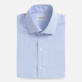 The Blue Wheeler Non Iron Stripe Custom Shirt