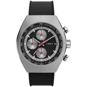 Timex Legacy Tonneau Chronograph 42mm Black Silver