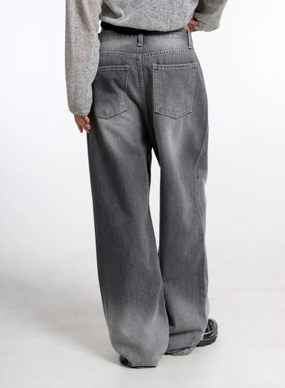 Washed Baggy Jeans CM415