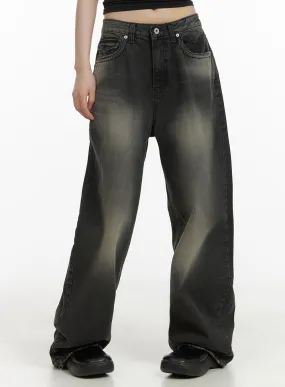 Wide Fit Baggy Jeans CA418