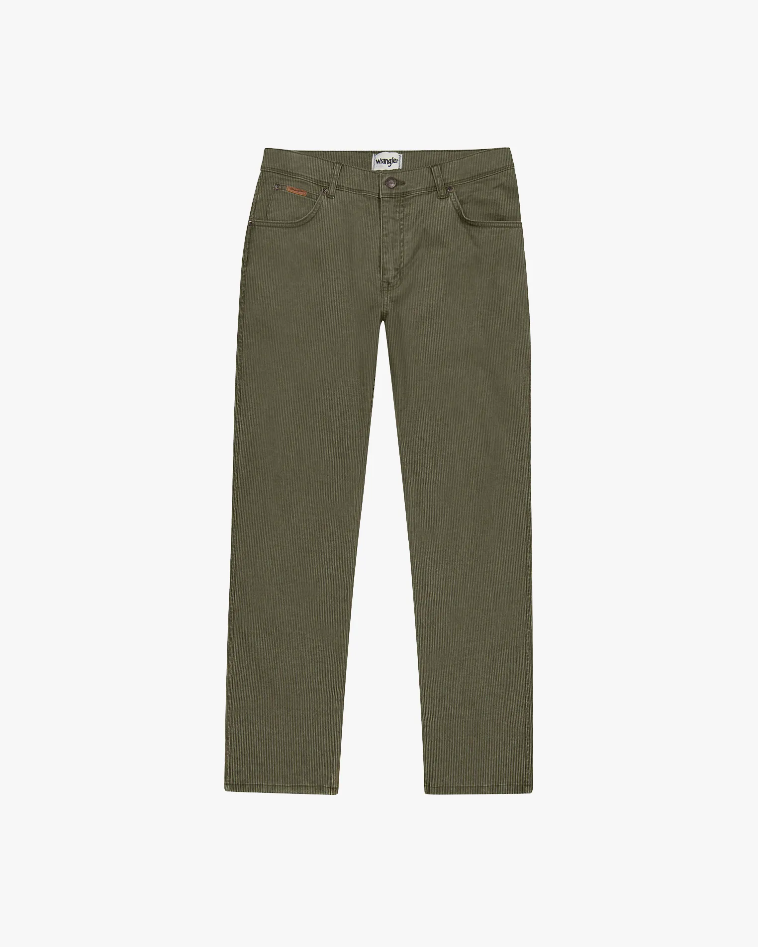 Wrangler Texas SLIM Mens Cords - Dusty Olive